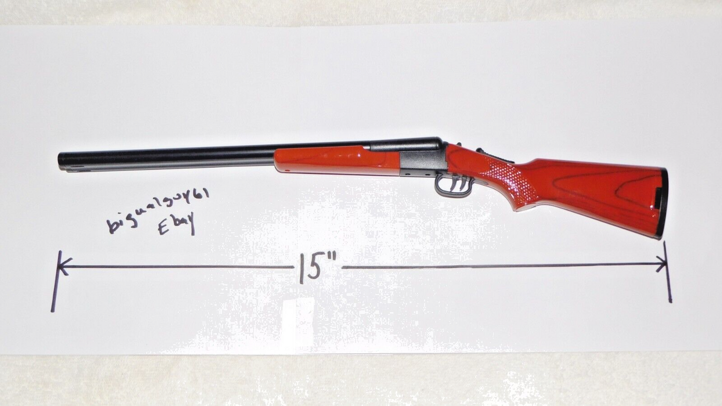 15" Double Barrel Double Flame Rifle Shotgun Gun Butane Lighter USA Stocked