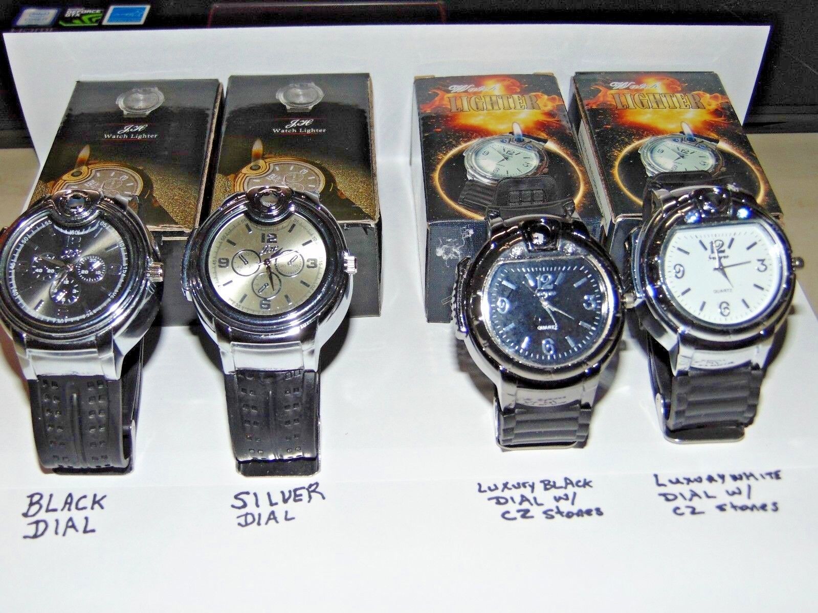 Mens and Ladies Wrist Watch With Built In Butane Lighter USA Stocked Unisex