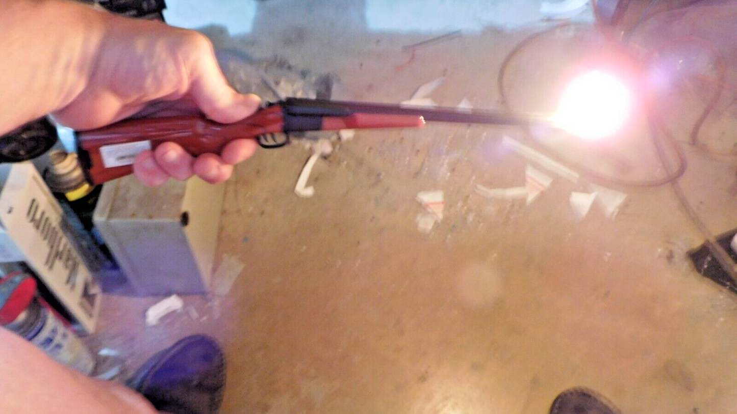 15" Double Barrel Double Flame Rifle Shotgun Gun Butane Lighter USA Stocked