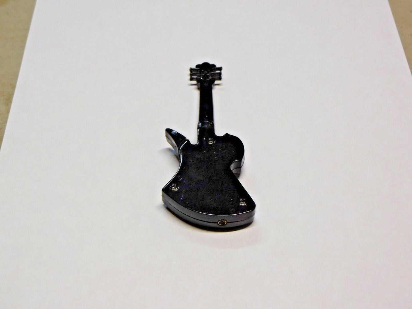 Jet Black Fender Guitar Shaped Jet Torch Butane Lighter USA Stocked And Shipped