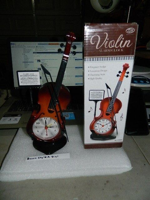 Violin Shaped Alarm Clock USA Stocked And Shipped Battery Operated