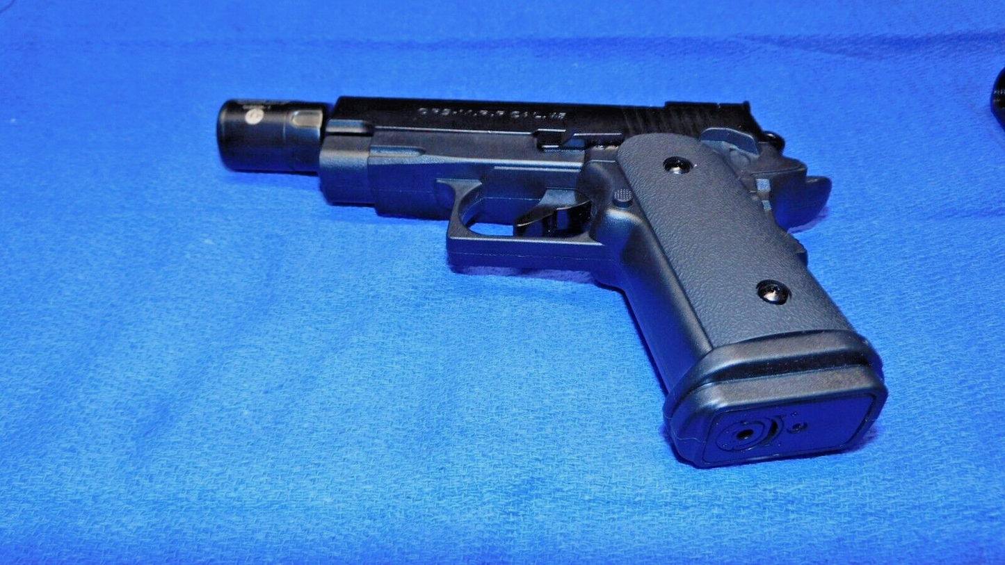 OPS-M.R.P. Cal .45 Gun Pistol Shape Slide Action Jet Torch Lighter USA Stocked