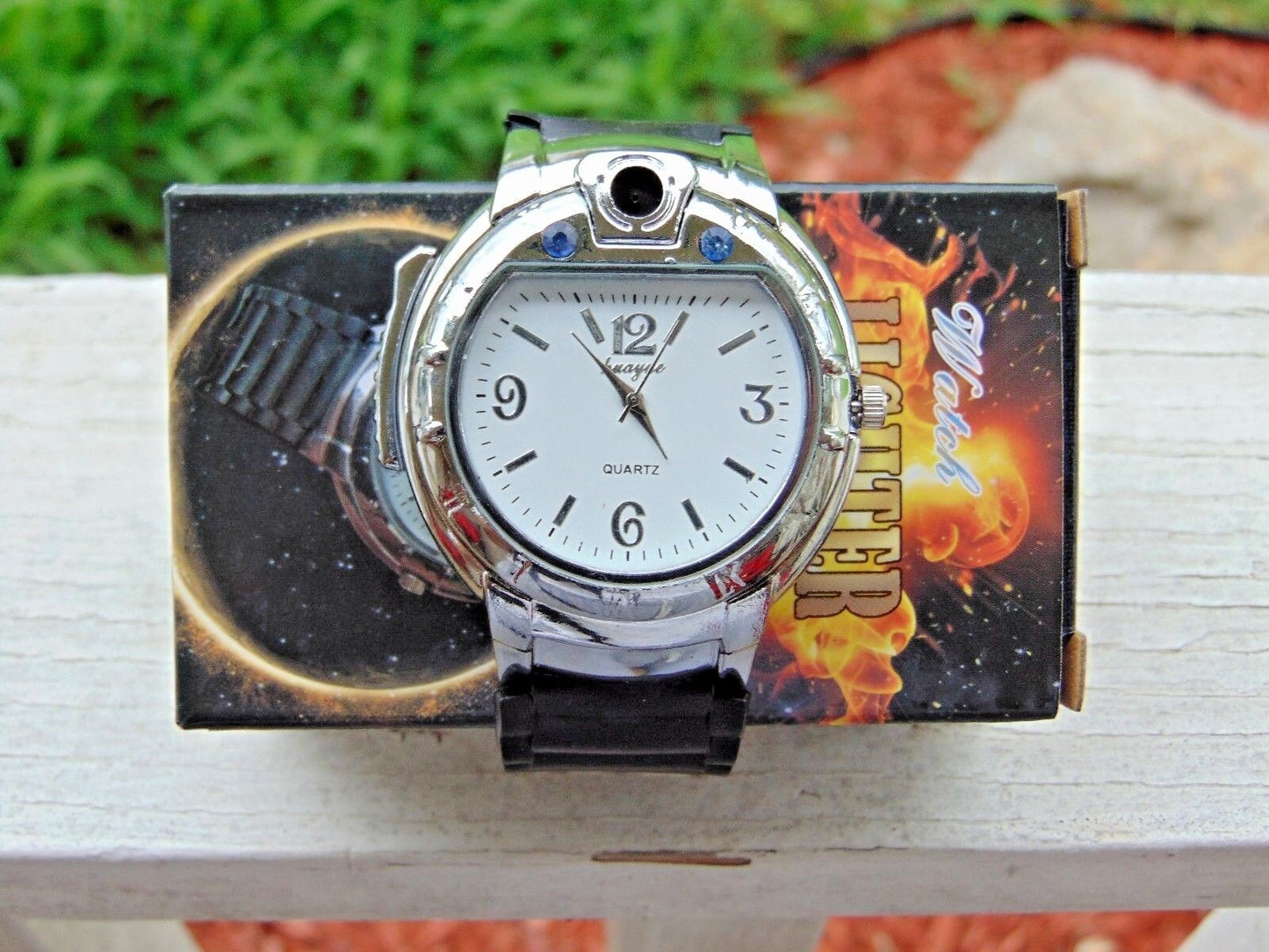 Mens and Ladies Wrist Watch With Built In Butane Lighter USA Stocked Unisex