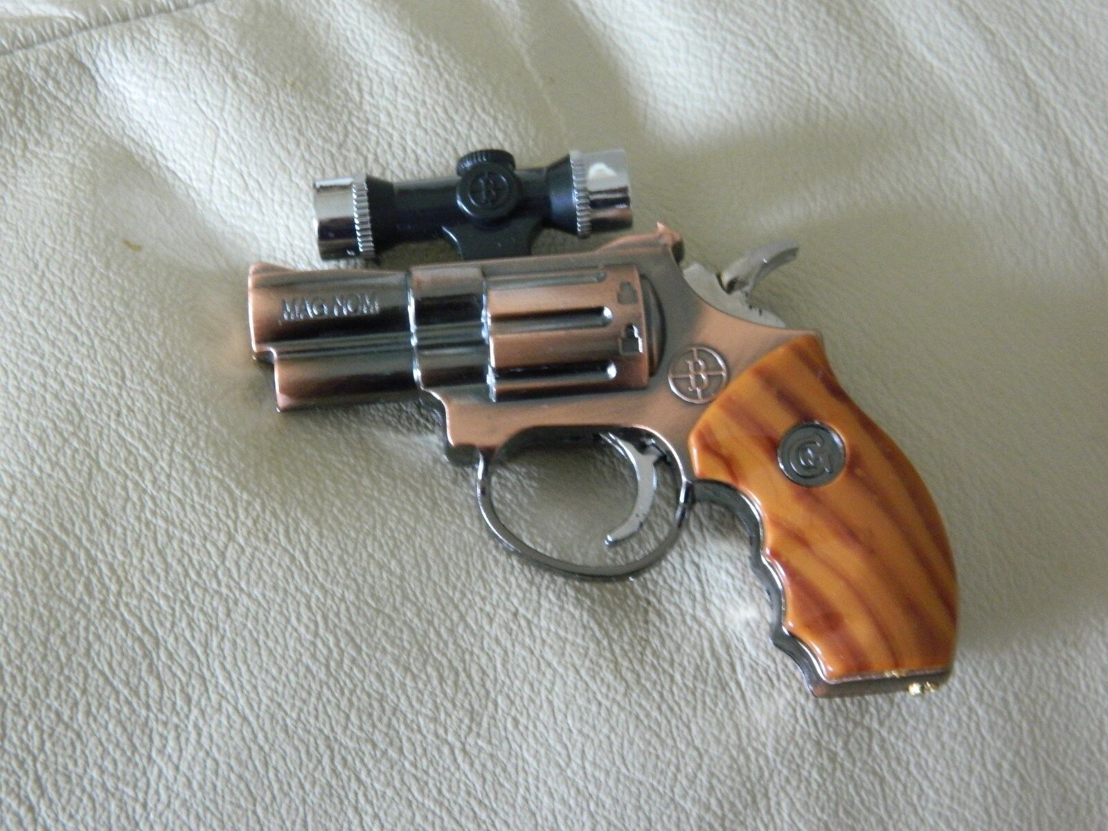 .357 Magnum Gun Shaped Jet Torch Lighter with USA Legal Laser Site EXTRA LARGE