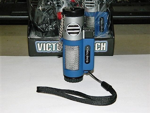 Quad Jet Torch Lighter 4 Burners For Plumbing Includes Wii Wrist Strap USA Stock