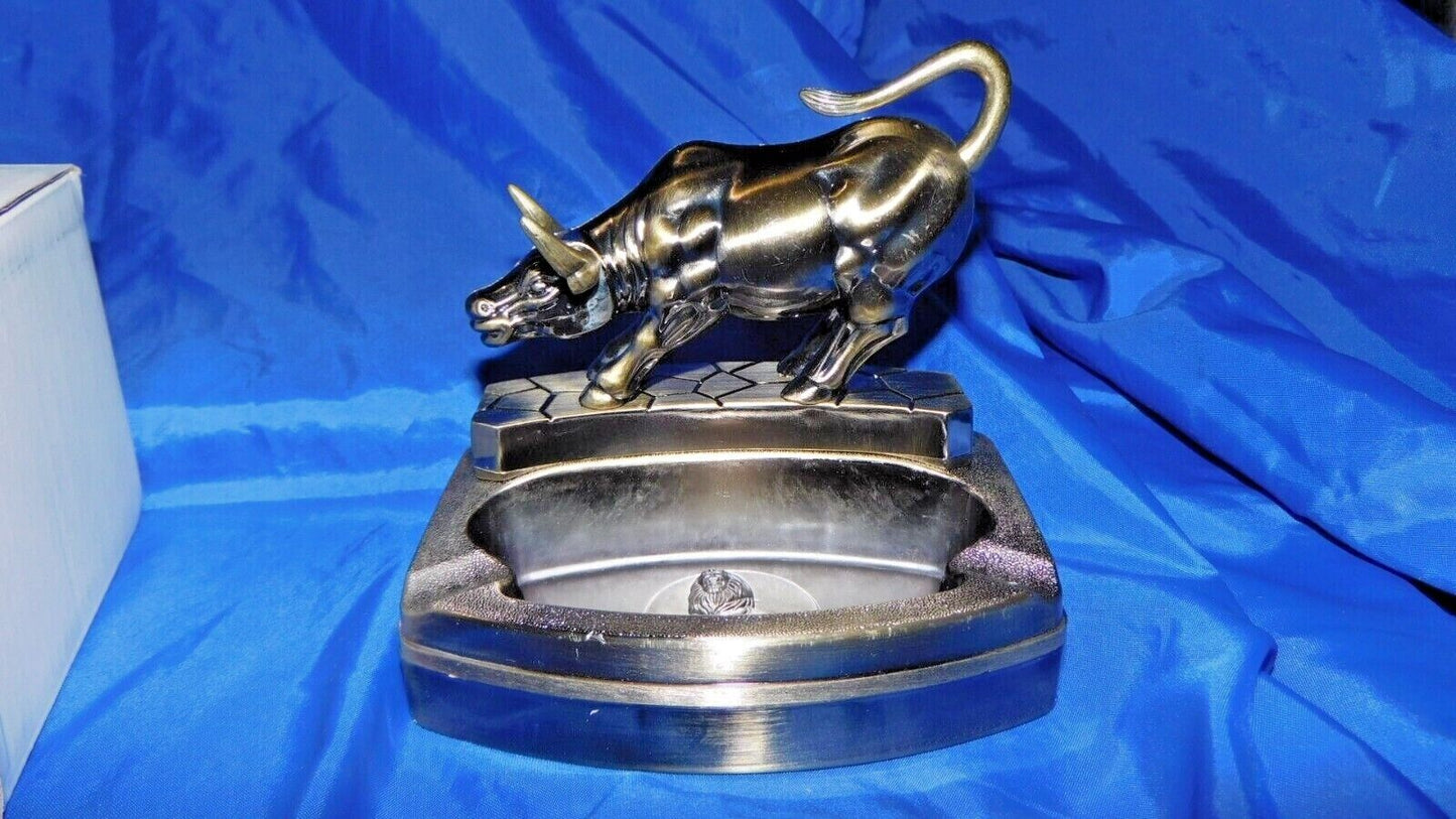 Texas Longhorn Bull Shape 2 in 1 Ashtray Lighter Refillable USA Stock and Ship