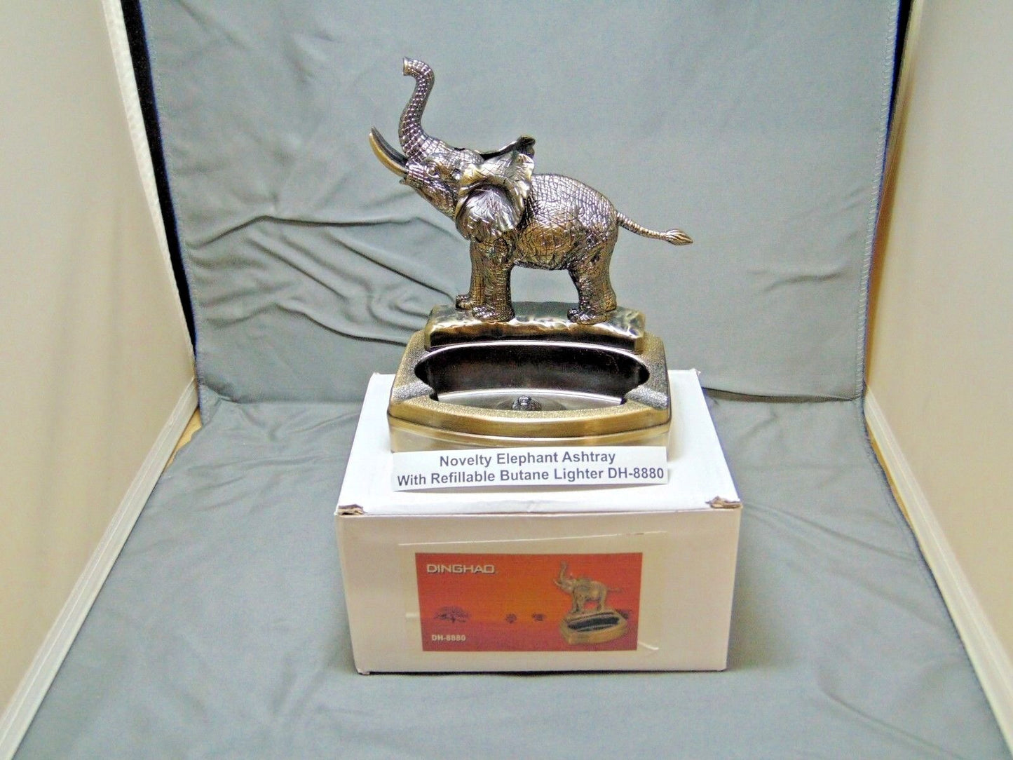 Novelty Elephant Shape Ashtray With Refillable Lighter USA Stocked And Shipped