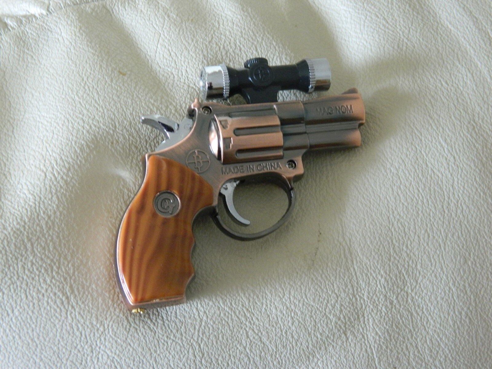 .357 Magnum Gun Shaped Jet Torch Lighter with USA Legal Laser Site EXTRA LARGE