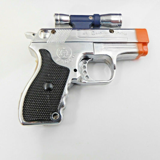 Pistol Gun Style Butane Jet Torch Lighter with White Flashlight Site USA Stocked