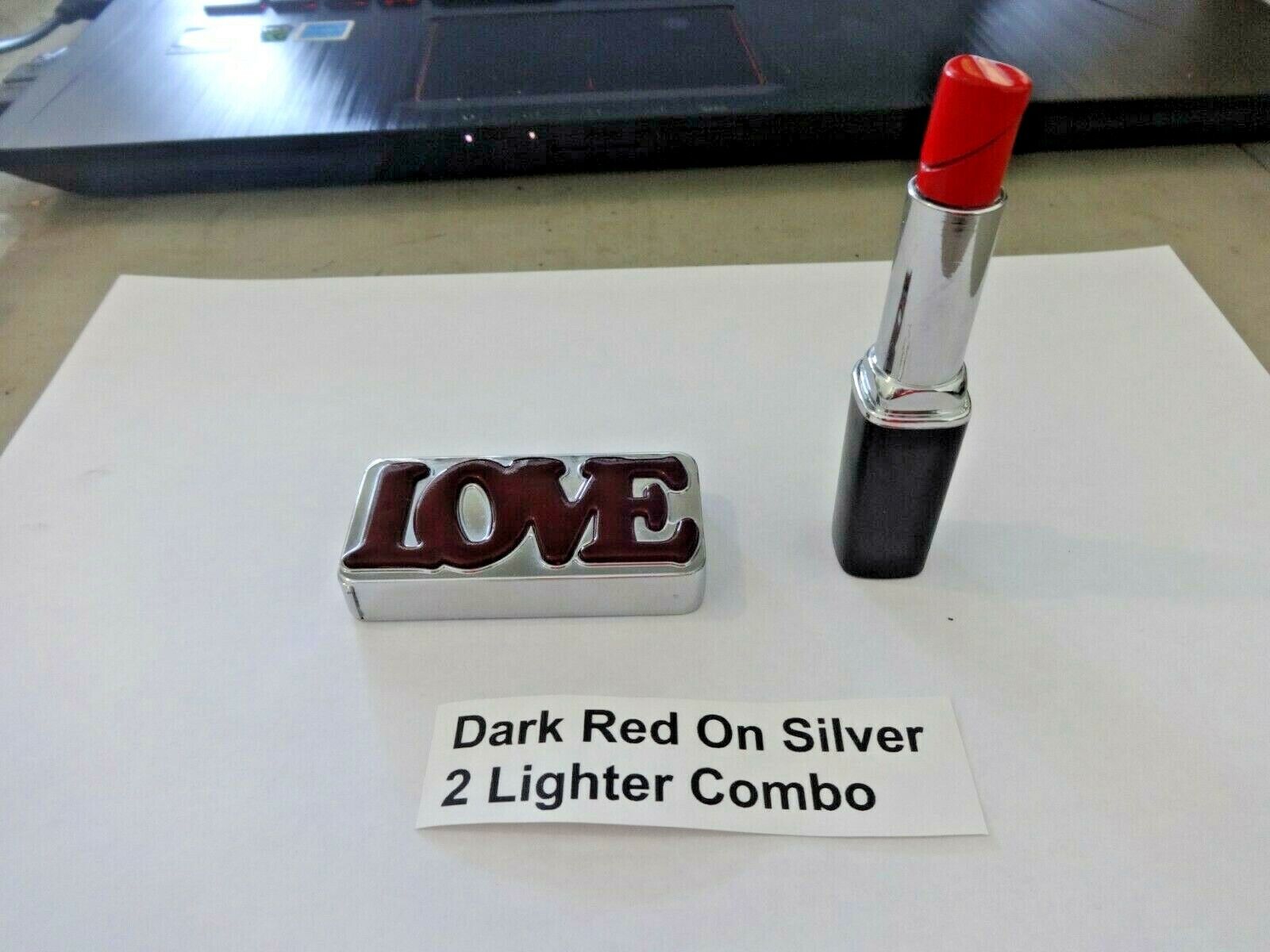 Large Bar Jet Torch Lighter AND Sleek Lipstick Shape 2 Lighter Combo USA Stocked