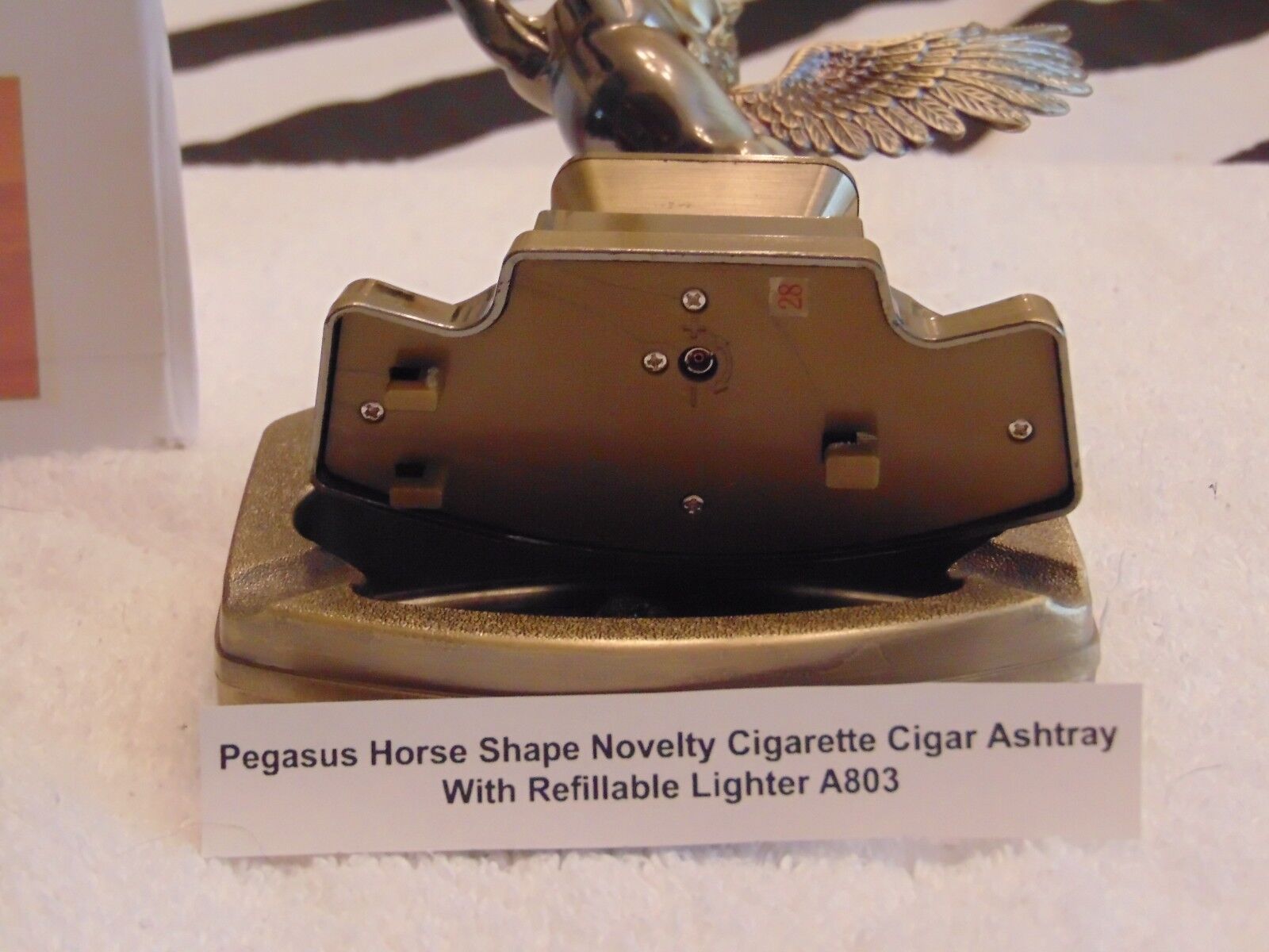 Novelty Pegasus Horse Ashtray With Refillable Lighter USA Stocked And Shipped