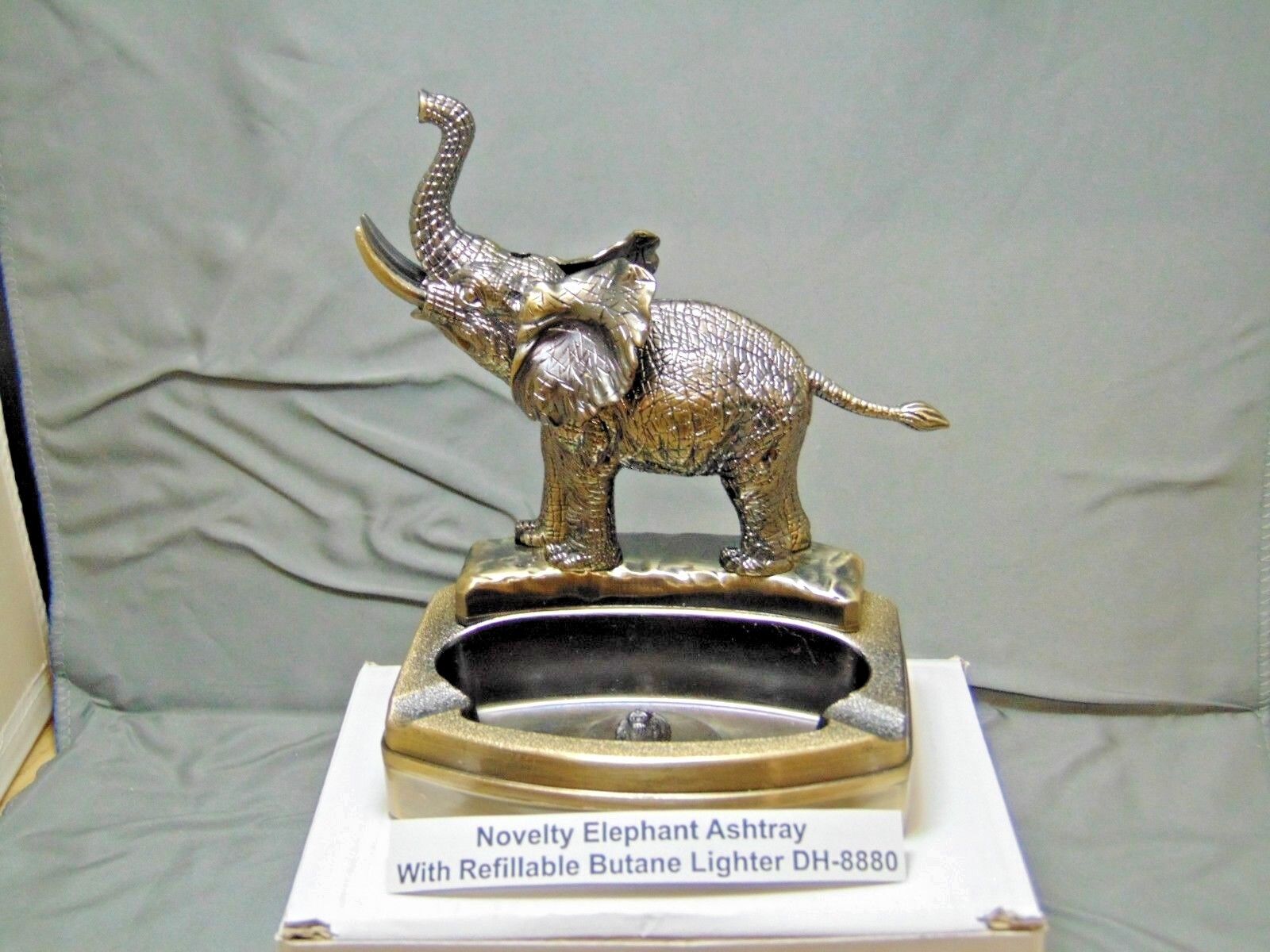 Novelty Elephant Shape Ashtray With Refillable Lighter USA Stocked And Shipped