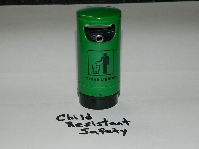 Trash Can Shaped Butane Lighter USA Stocked And Shipped Child Resistant