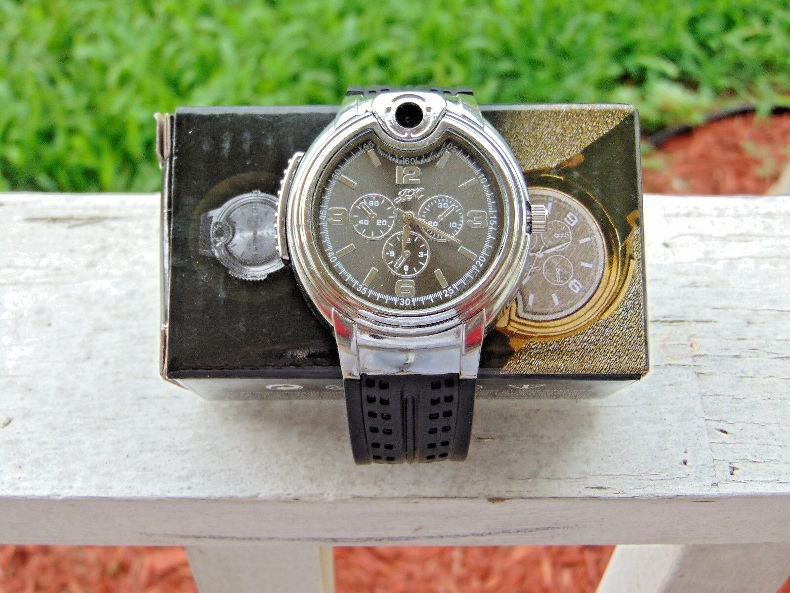 Mens and Ladies Wrist Watch With Built In Butane Lighter USA Stocked Unisex