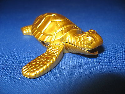 Cool Tortoise Turtle Shaped Butane Lighter Brass Color USA Stocked And Shipped