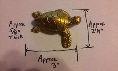 Cool Tortoise Turtle Shaped Butane Lighter Brass Color USA Stocked And Shipped