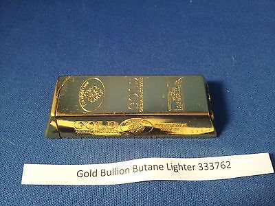 Gold Bullion Bar Refillable Butane Gas Lighter USA Stocked & Shipped