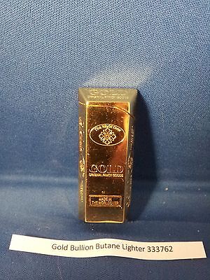 Gold Bullion Bar Refillable Butane Gas Lighter USA Stocked & Shipped