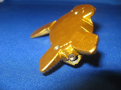 Cool Tortoise Turtle Shaped Butane Lighter Brass Color USA Stocked And Shipped